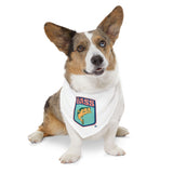 BassmastHER White Dog Clip Bandana