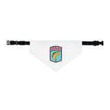 BassmastHER White Dog Clip Bandana