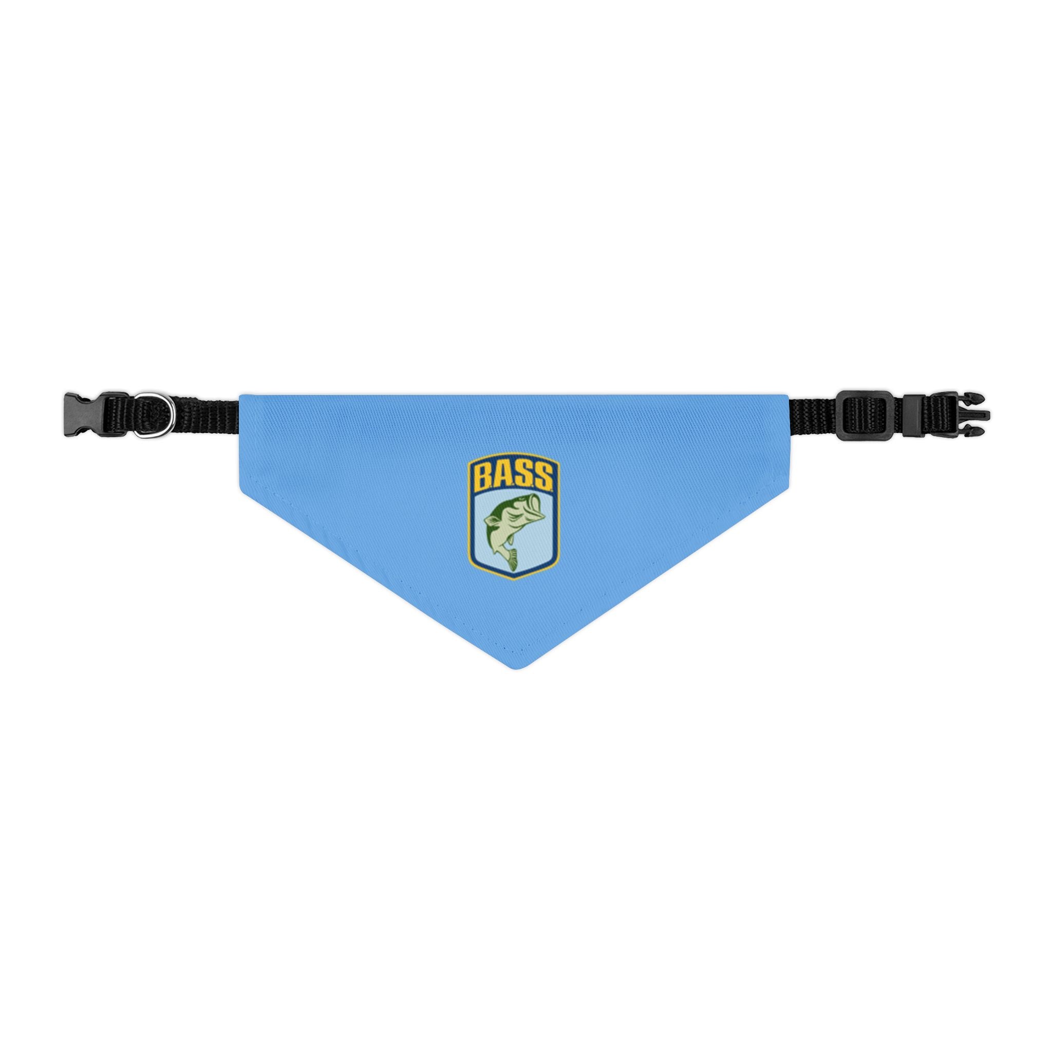 B.A.S.S. Logo Light Blue Clip Dog Bandana