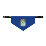 B.A.S.S. Shield Navy Clip Dog Bandana