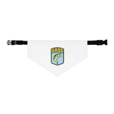 B.A.S.S. Logo White Clip Dog Bandana