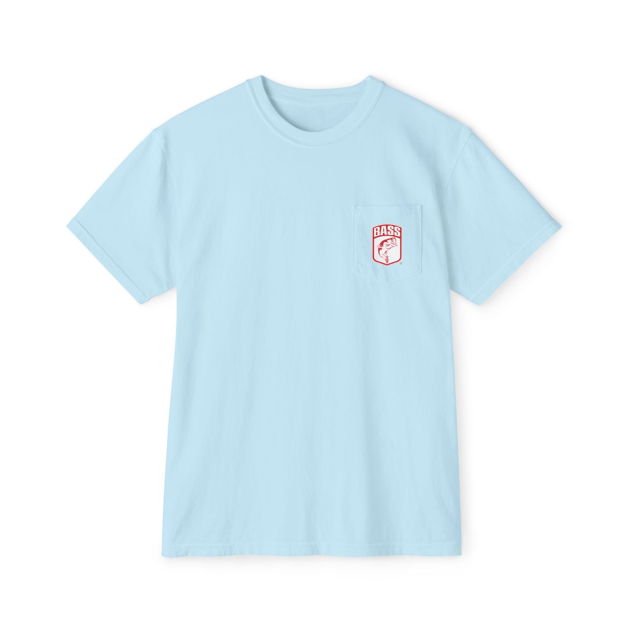 Rod, White and Blue Bass Tee