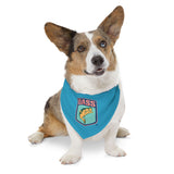 BassmastHER Turquoise Clip Dog Bandana