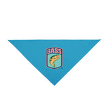 Turquoise BassmastHER Dog Bandana