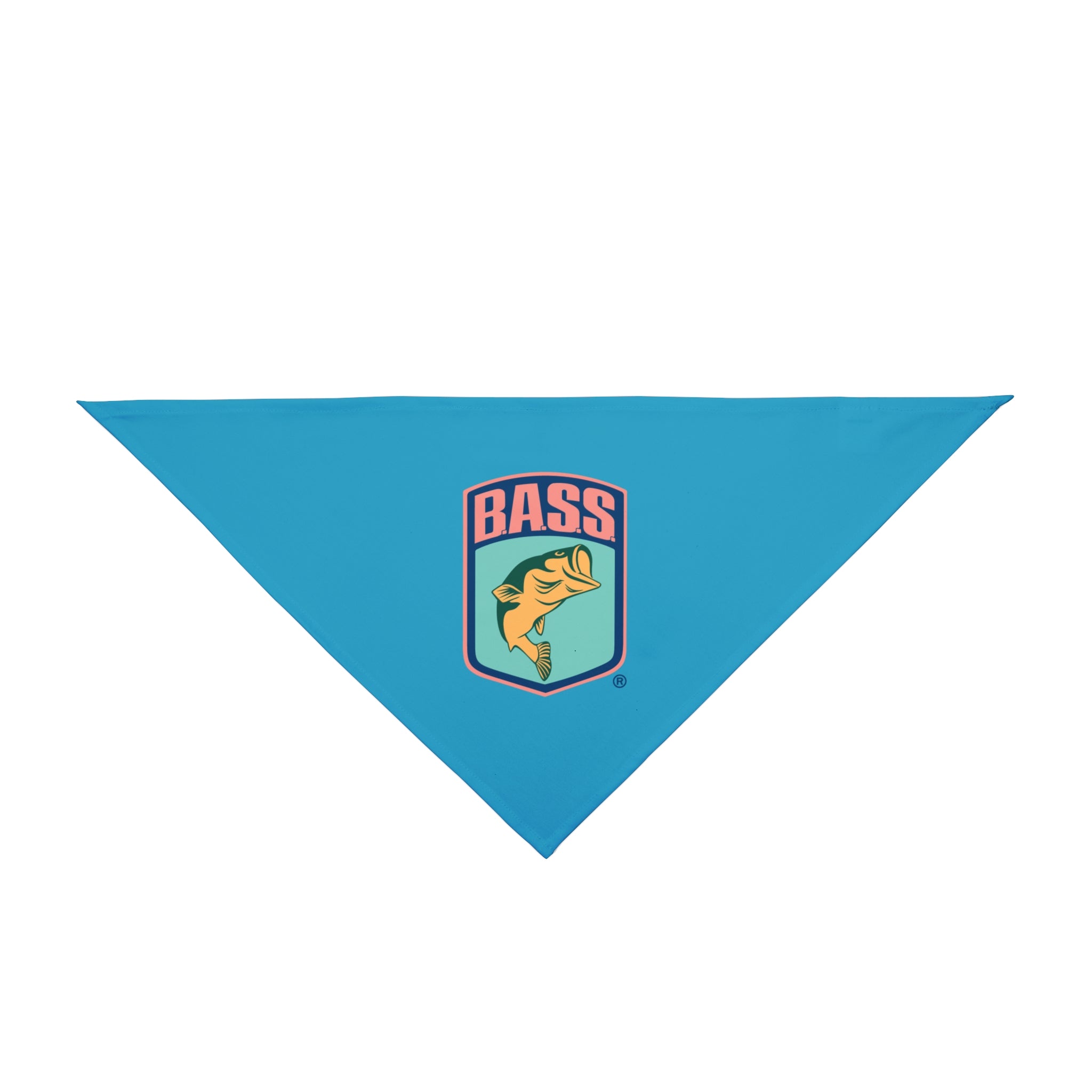 Turquoise BassmastHER Dog Bandana