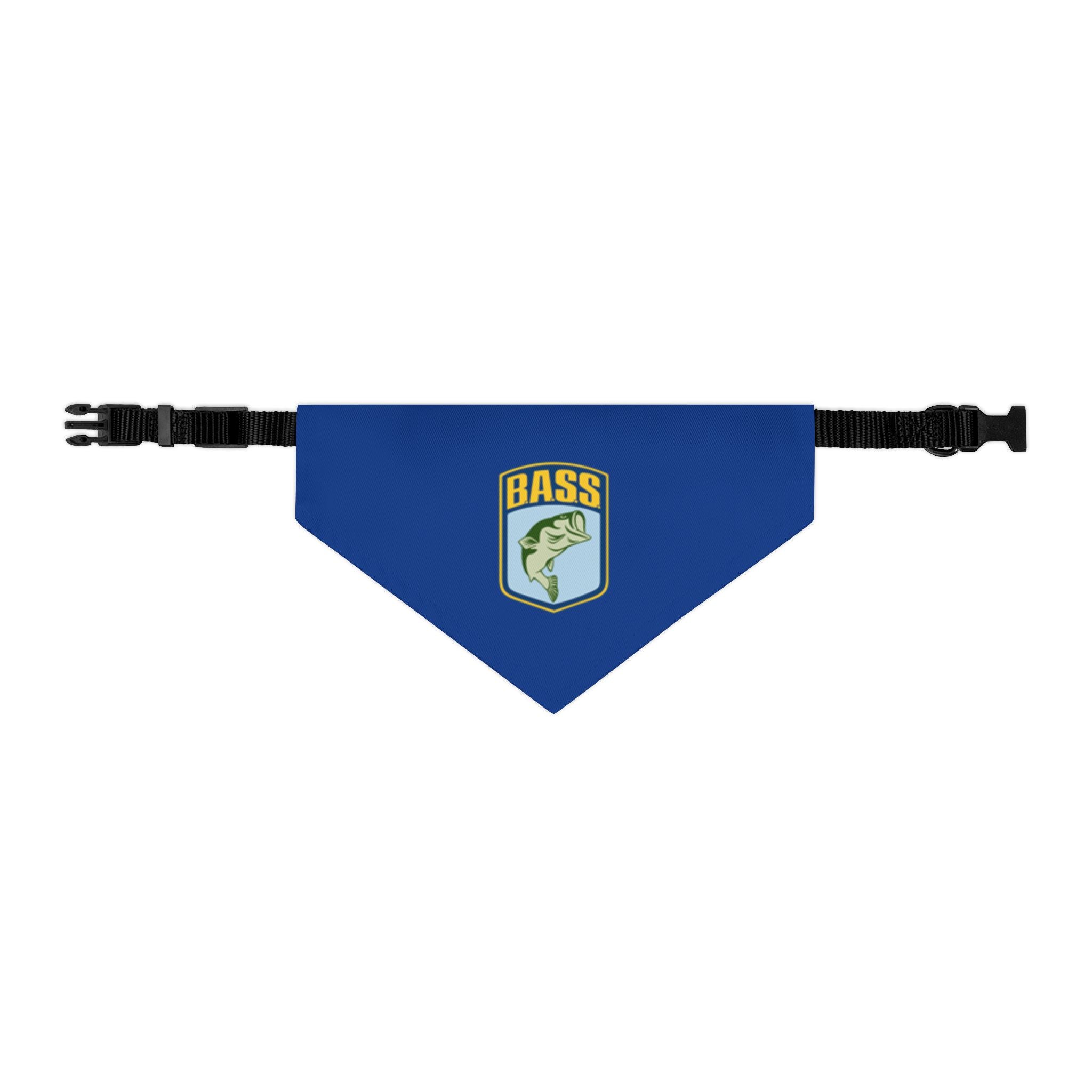 B.A.S.S. Shield Navy Clip Dog Bandana