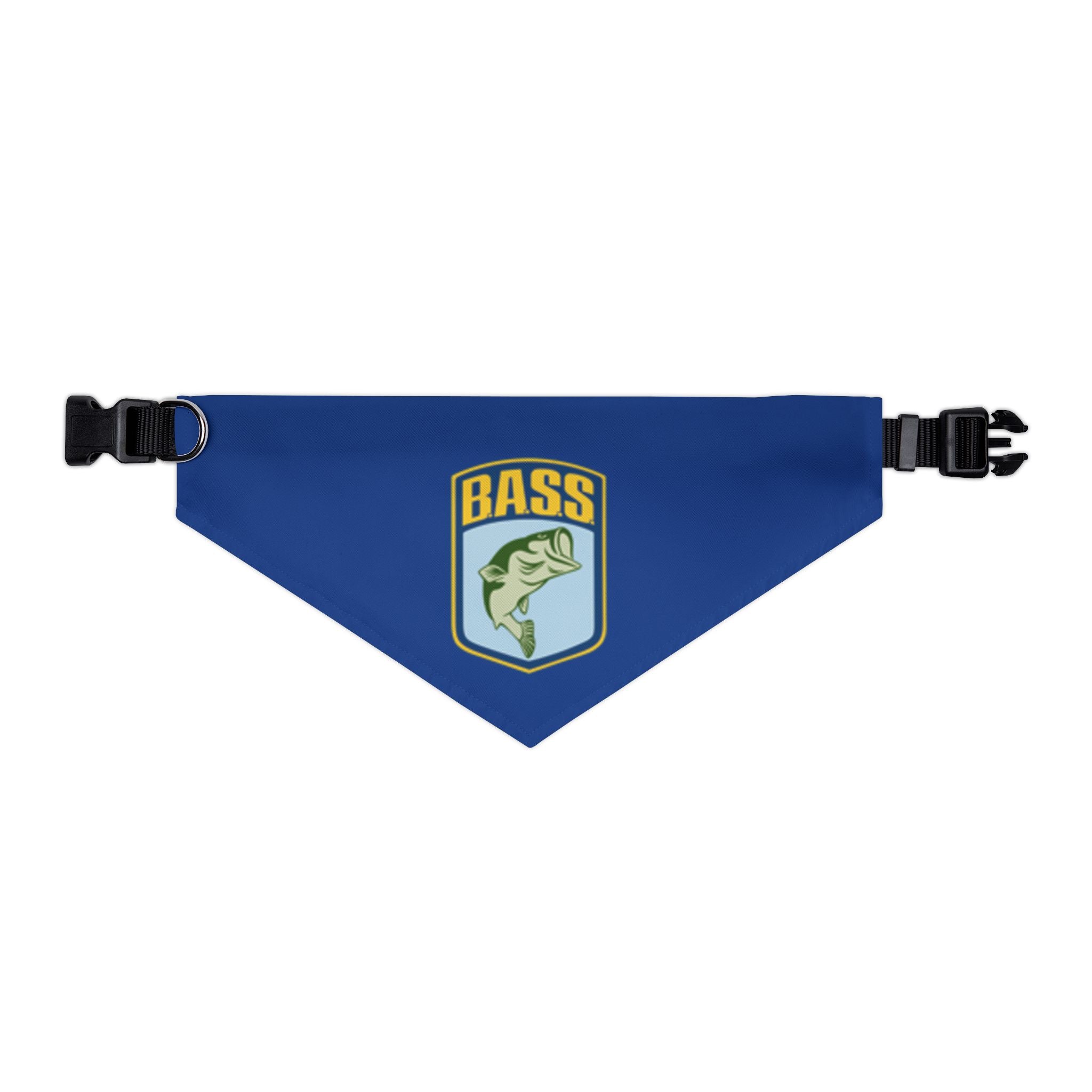 B.A.S.S. Shield Navy Clip Dog Bandana