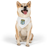 B.A.S.S. Logo White Clip Dog Bandana