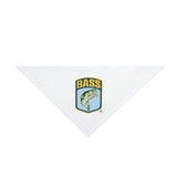 B.A.S.S. Shield White Dog Bandana