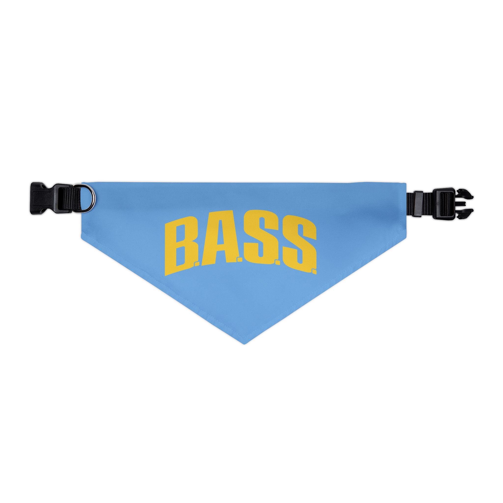 B.A.S.S. Light Blue Clip Dog Bandana