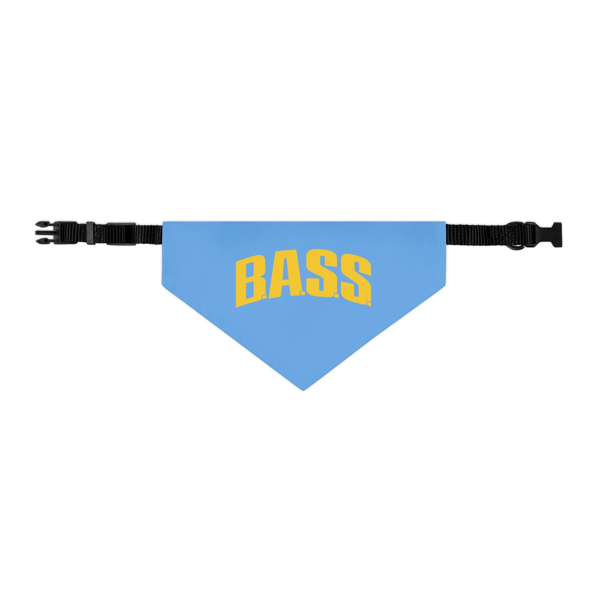 B.A.S.S. Light Blue Clip Dog Bandana
