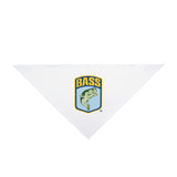 B.A.S.S. Shield White Dog Bandana