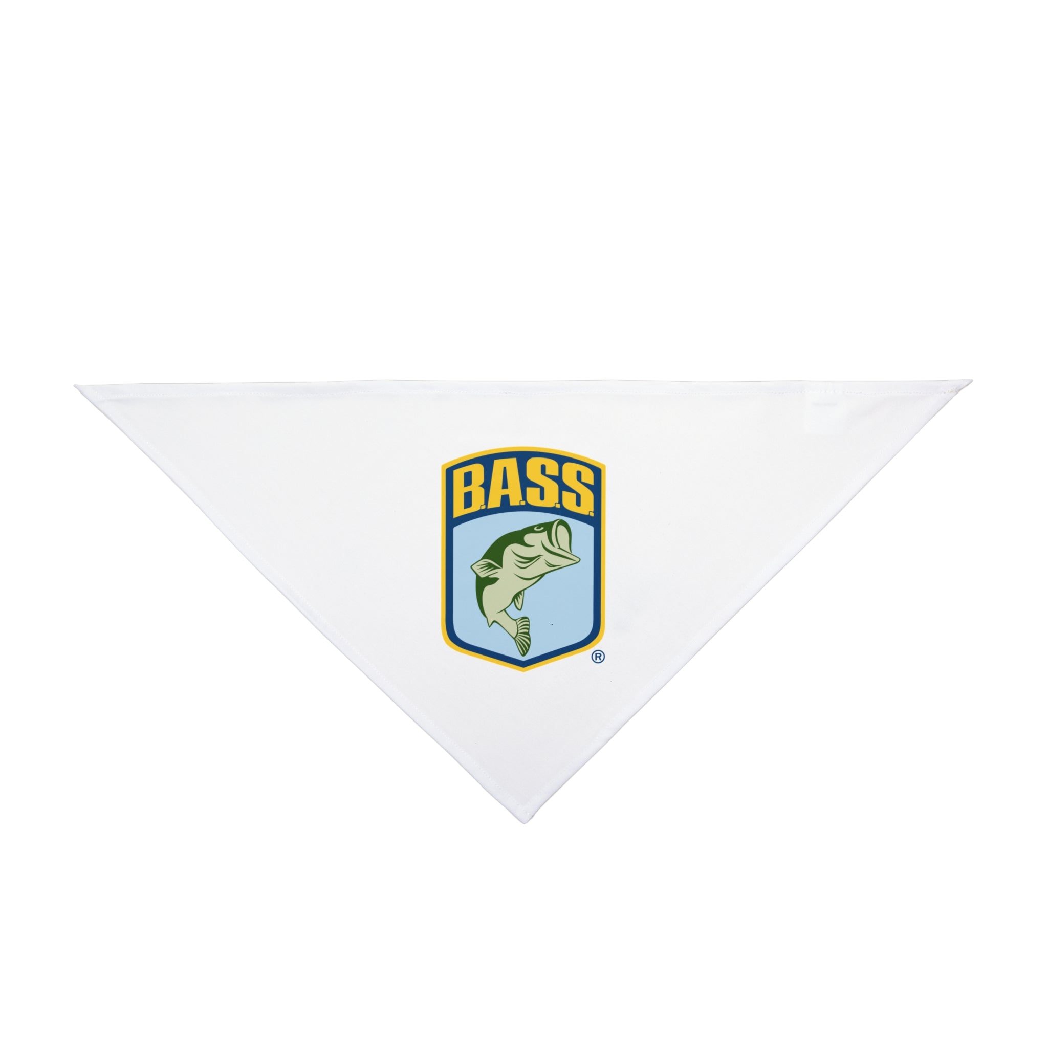 B.A.S.S. Shield White Dog Bandana