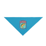 Turquoise BassmastHER Dog Bandana