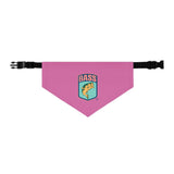 BassmastHER Pink Clip Dog Bandana