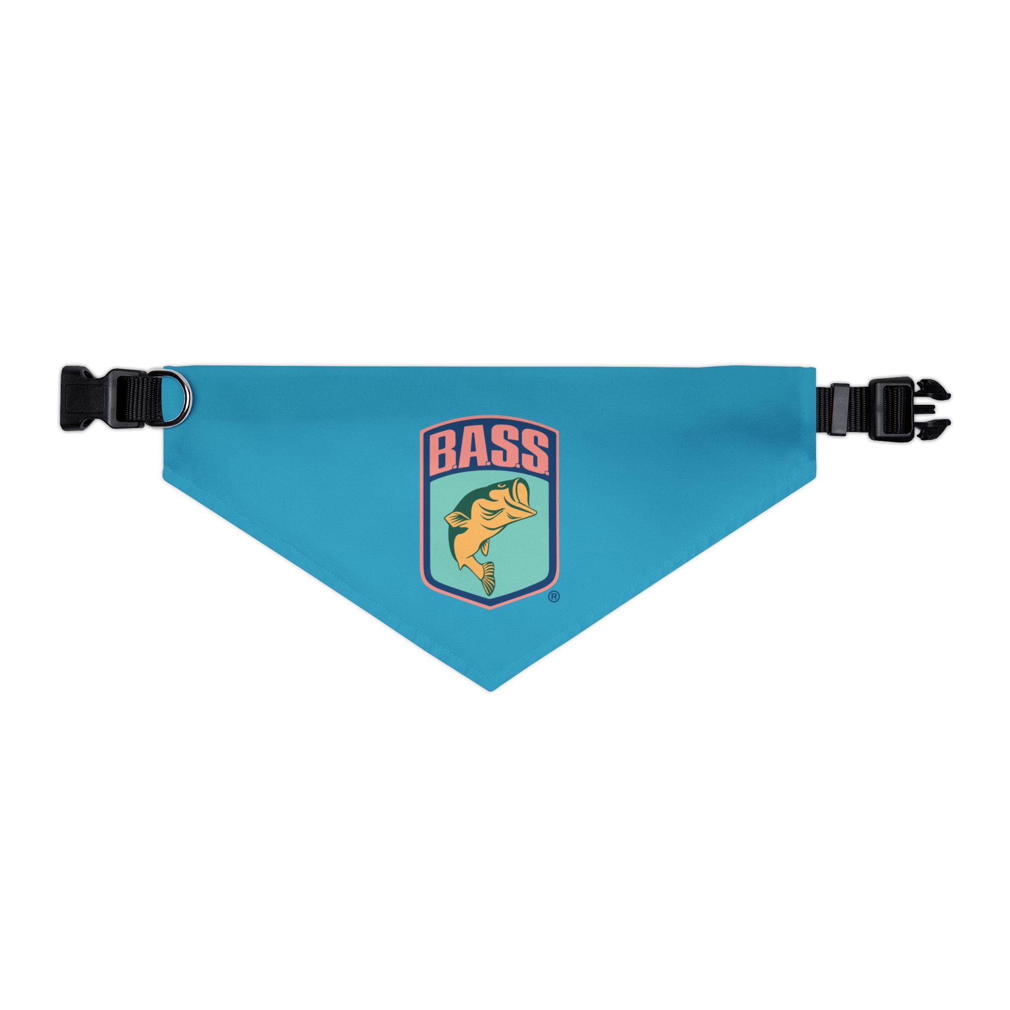 BassmastHER Turquoise Clip Dog Bandana