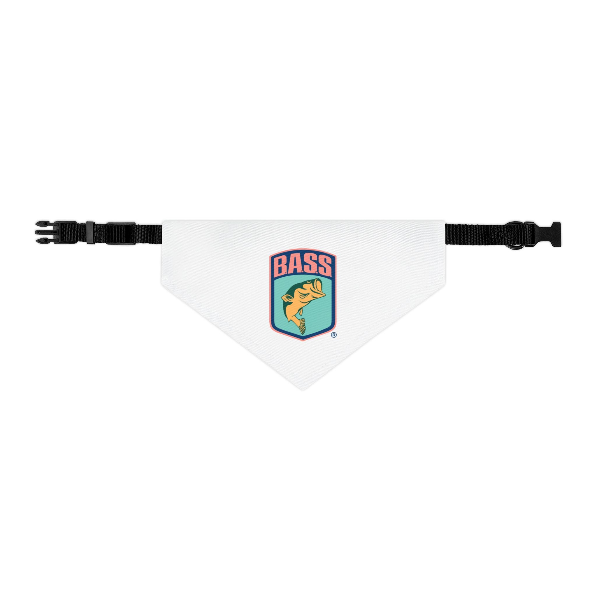 BassmastHER White Dog Clip Bandana