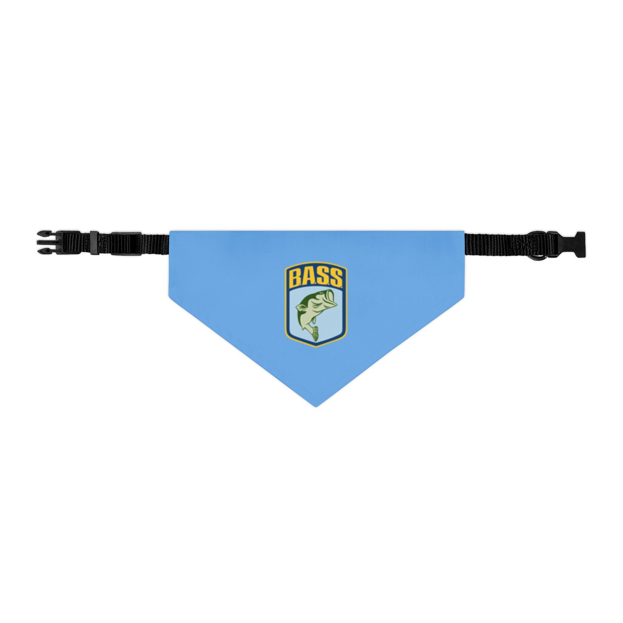 B.A.S.S. Logo Light Blue Clip Dog Bandana