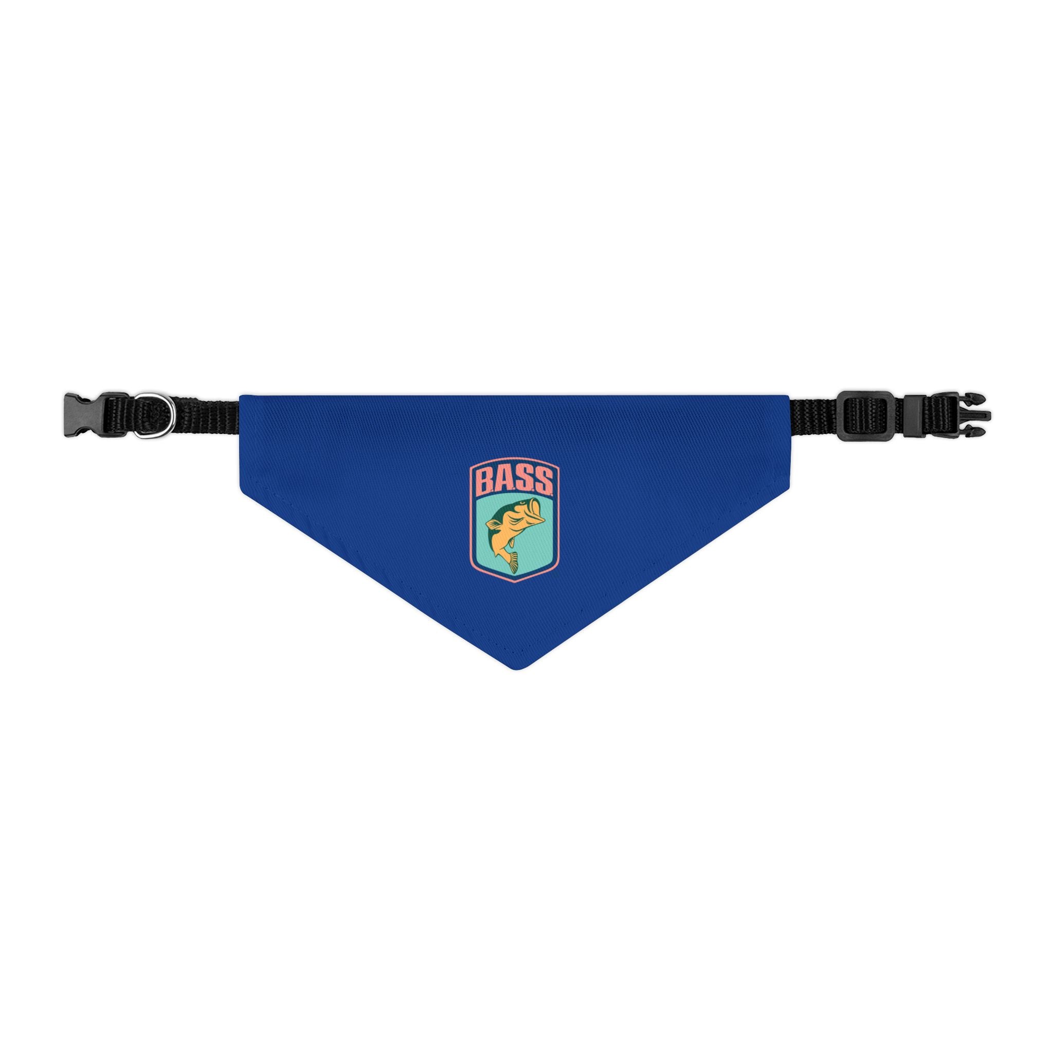 BassmastHER Navy Clip Dog Bandana