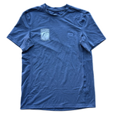 Blue Performance Short Sleeve | AFTCO X B.A.S.S.