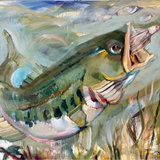 Bass Hitting a Spinnerbait - Dirk Walker Fine Art