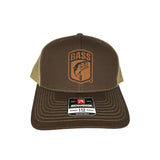 B.A.S.S. Leather Shield Richardson 112 Trucker Snapback Brown/ Khaki